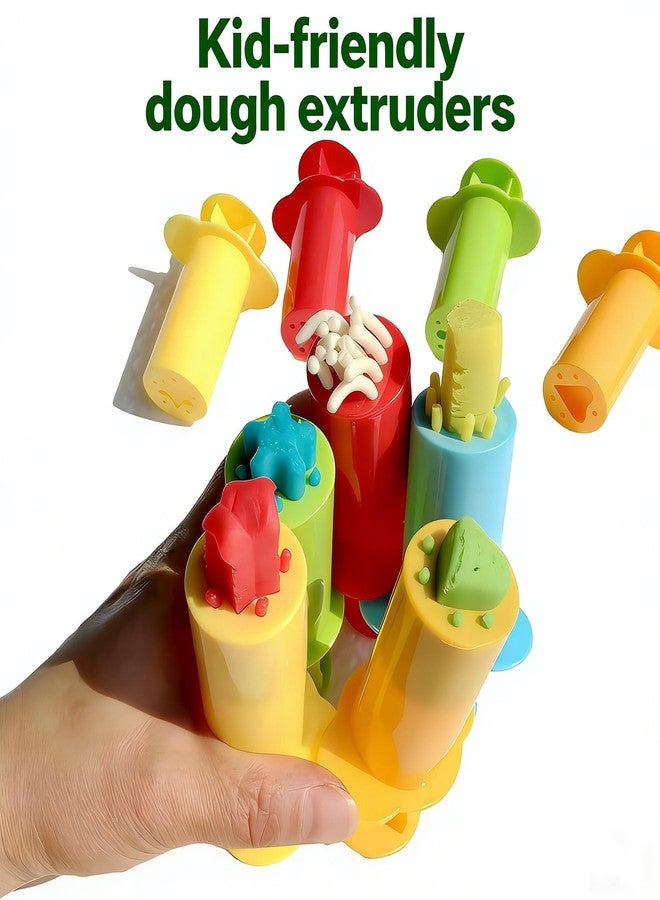 MAGIKON 5-Piece Dough & Clay Tool Set - Dough Extruders for Home, Classroom or Group Play | Kids Art Gift - Image 4